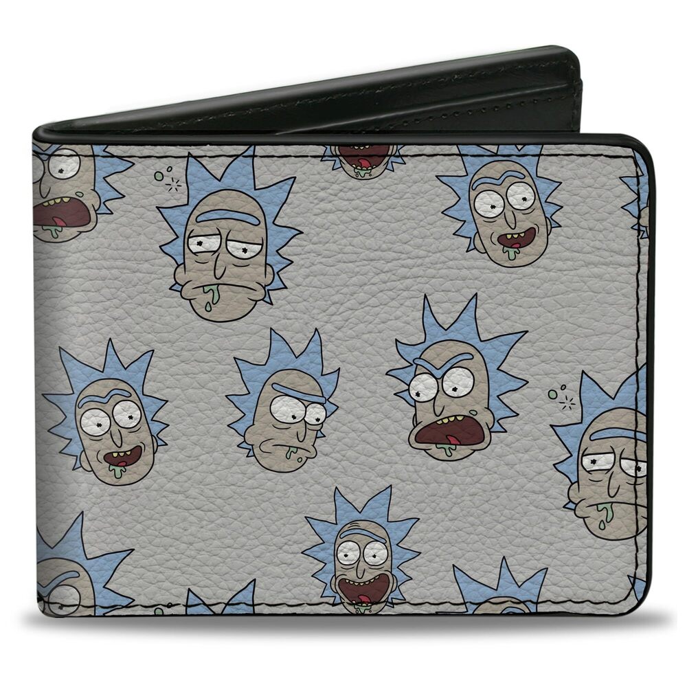 8213 Rick And Morty Wallet, Bifold, Rick And Morty Rick Expressions